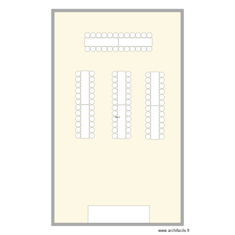anniv. Plan de 1 pièce et 240 m2