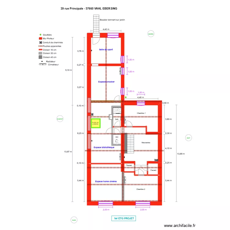 V-E_1er etg_projet. Plan de 