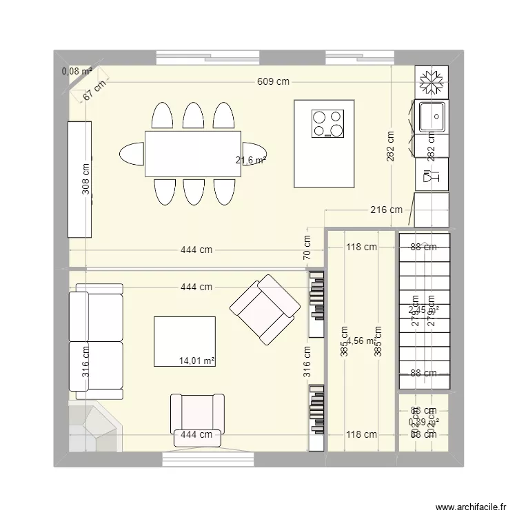Maison 13. Plan de 