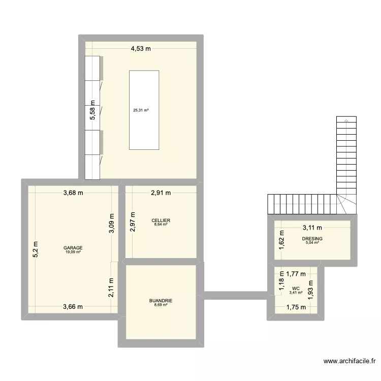 PLAN 1. Plan de 6  et 70 m²