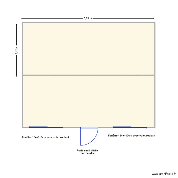 Projet GOLF OPTIMIZER. Plan de 2 pièces et 29 m2