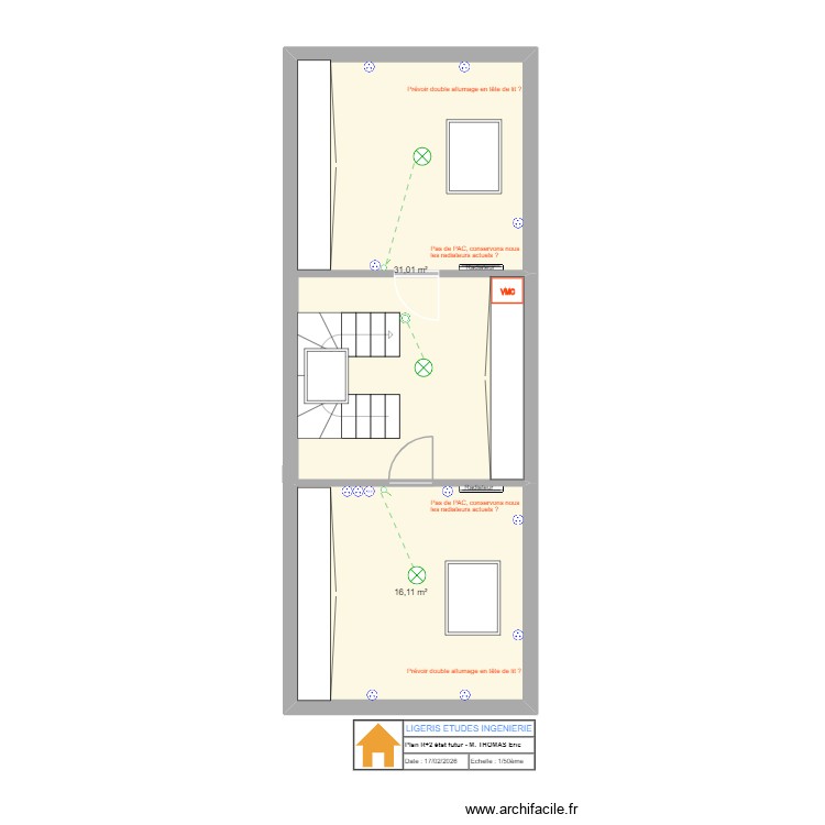 Eric THOMAS RDC futur. Plan de 0 pièce et 0 m2