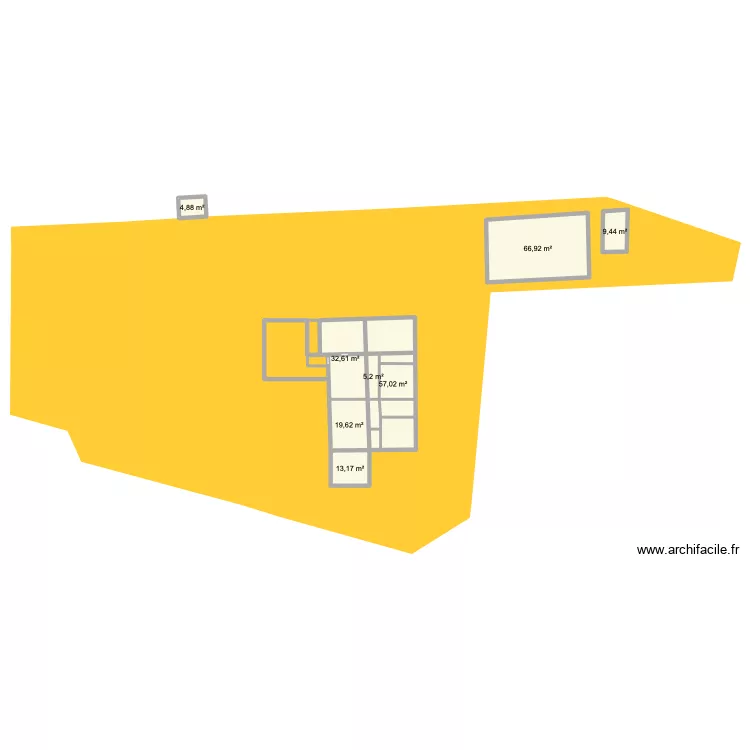 pinson 9. Plan de 8  et 209 m²
