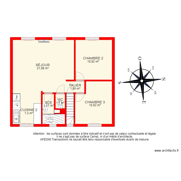 BI21701 -. Plan de 25 pièces et 117 m2