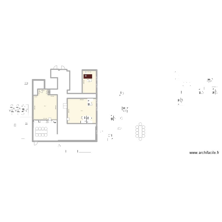 Bureau 5ieme 4. Plan de 4 pièces et 93 m2