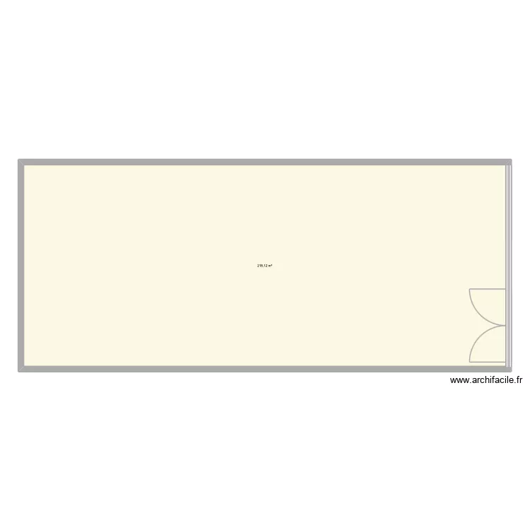 plan nu Asrca. Plan de 1 et 218 m² plan nu Asrca. Plan de 1 et 218 m²