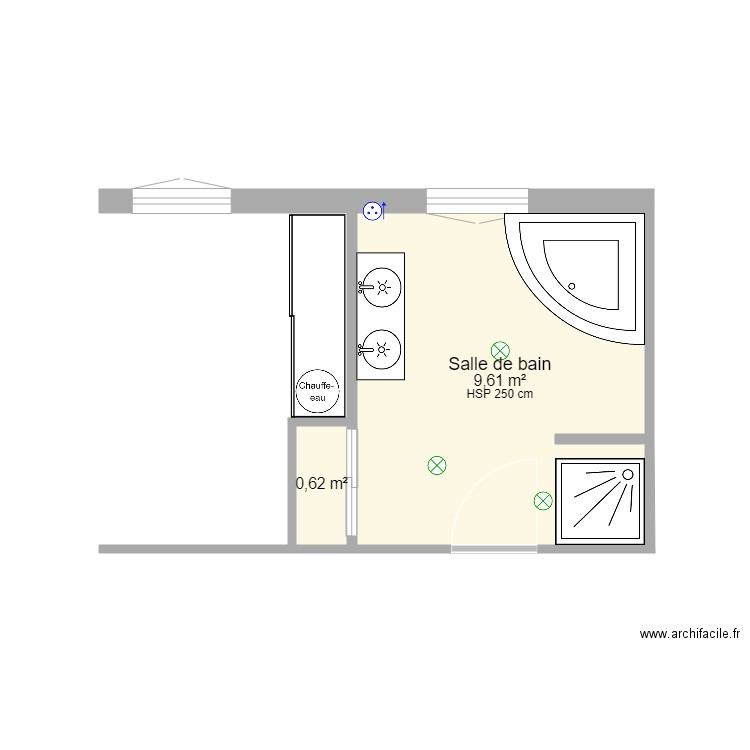 Ancienne Salle de Bain. Plan de 0 pièce et 0 m2