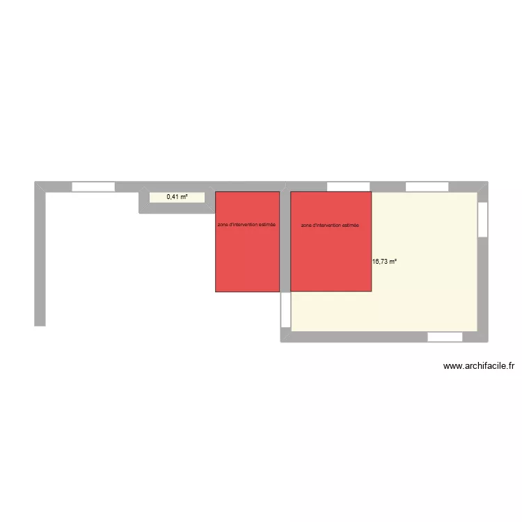 Declaye Sébastien. Plan de 2 Pièces et 17 m² Declaye Sébastien. Plan de 2 Pièces et 17 m²