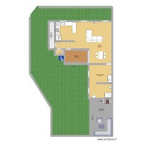 Maison Survilliers plans arrière sans maison de jardin