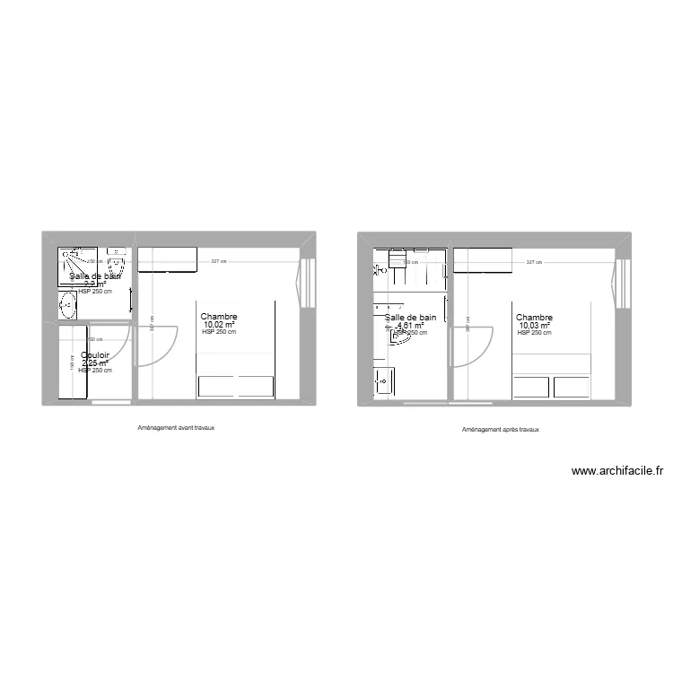 POINAS Marie. Plan de 5  et 29 m²