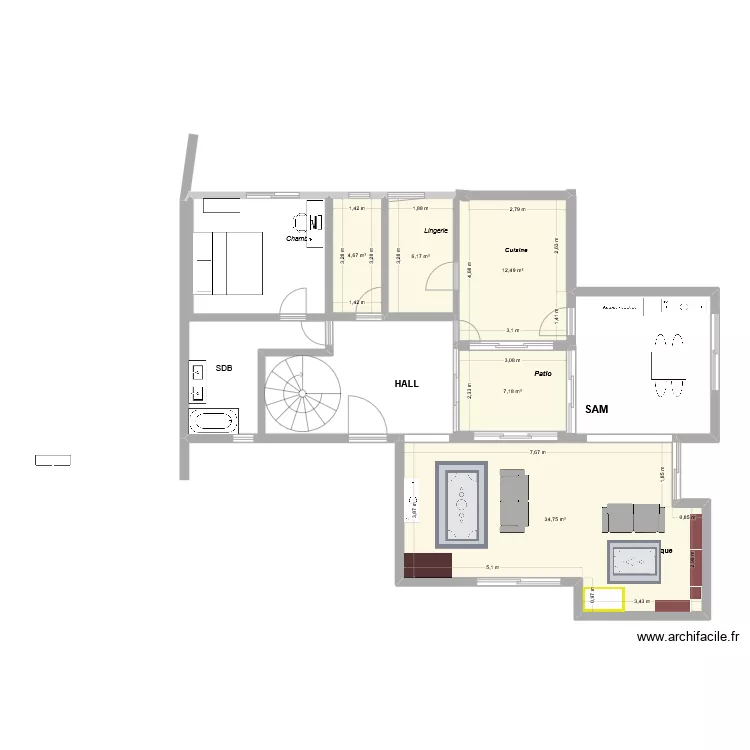 Patio. Plan de Patio. Plan de