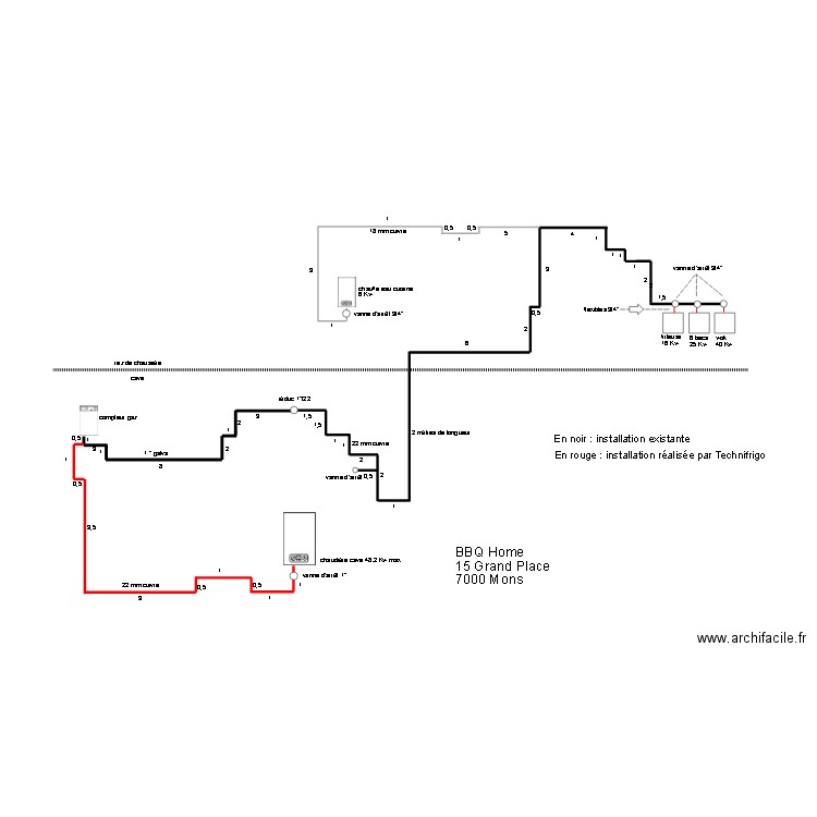 BBQ Home Mons. Plan de 0 pièce et 0 m2