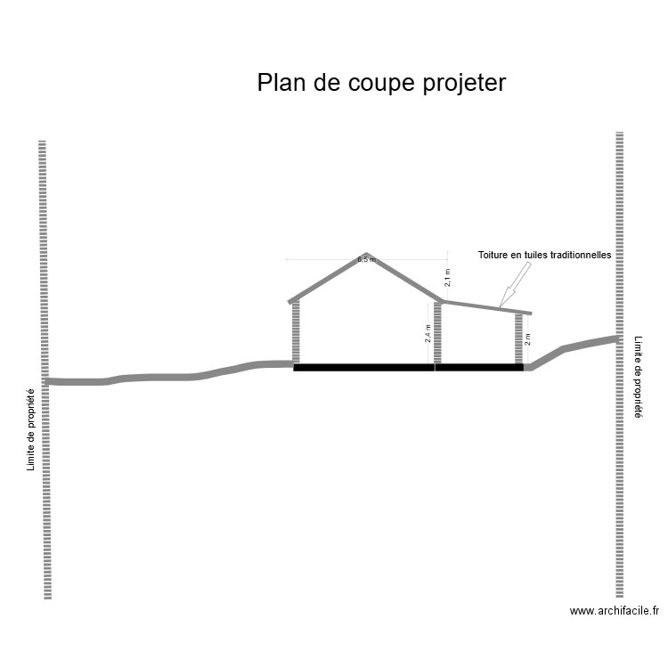 Plan de coupe montagne 2. Plan de 0 pièce et 0 m2
