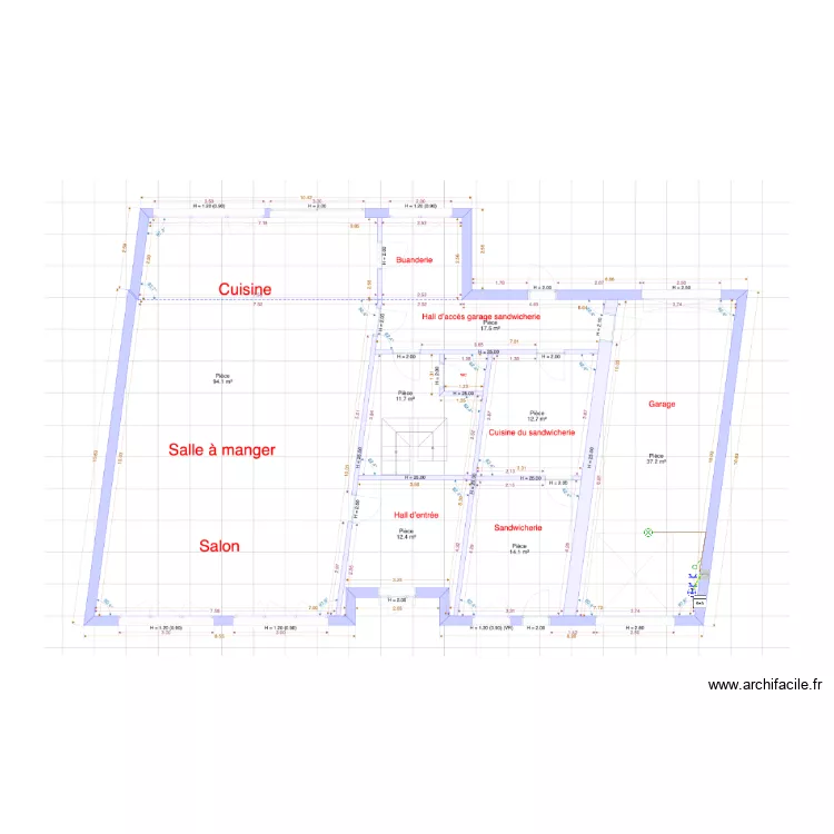 maisson. Plan de 