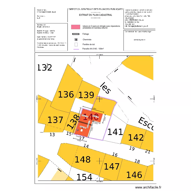 dp02 griveau. Plan de 