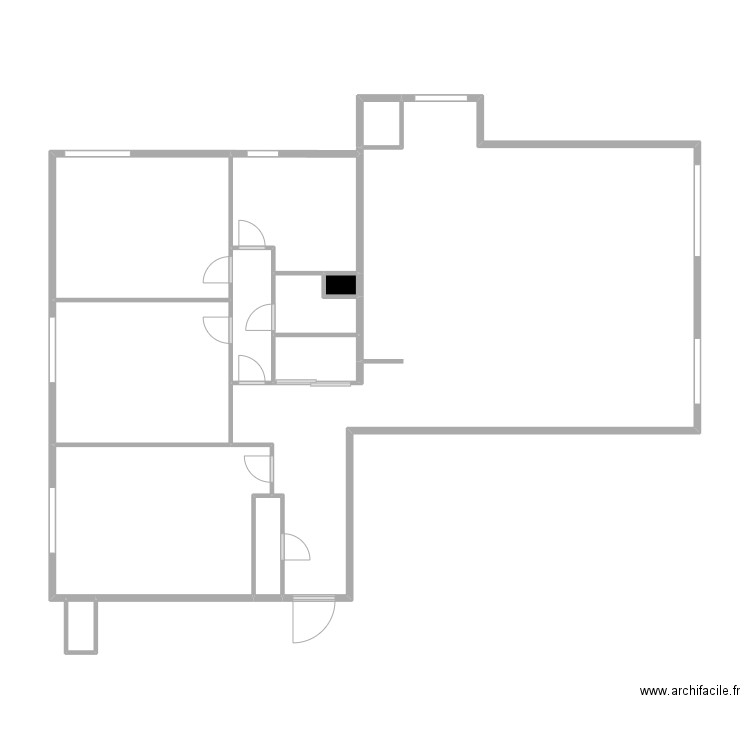 plan. Plan de 12 pièces et 82 m2