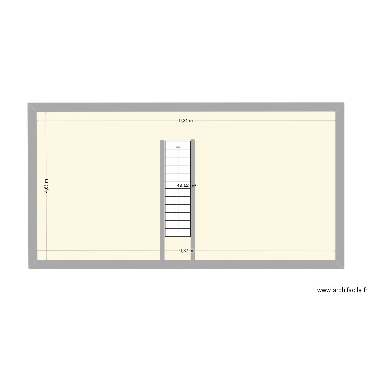 Alex. Plan de 1 pièce et 44 m2