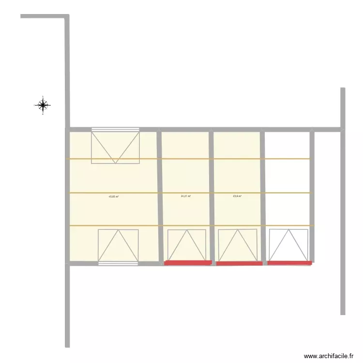 garage 21 oct 2026. Plan de 3 Pièces et 93 m²