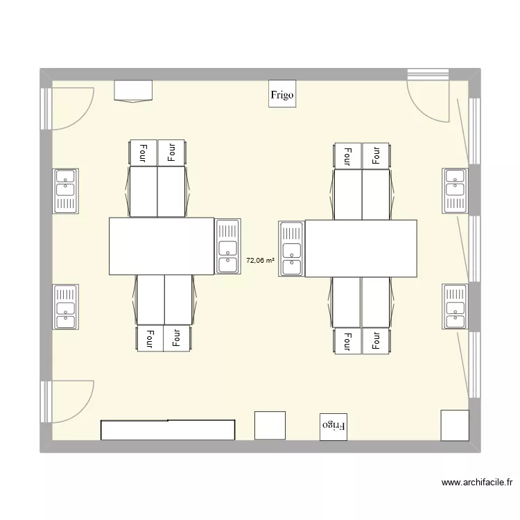 après. Plan de 1 Pièce et 72 m² après. Plan de 1 Pièce et 72 m²