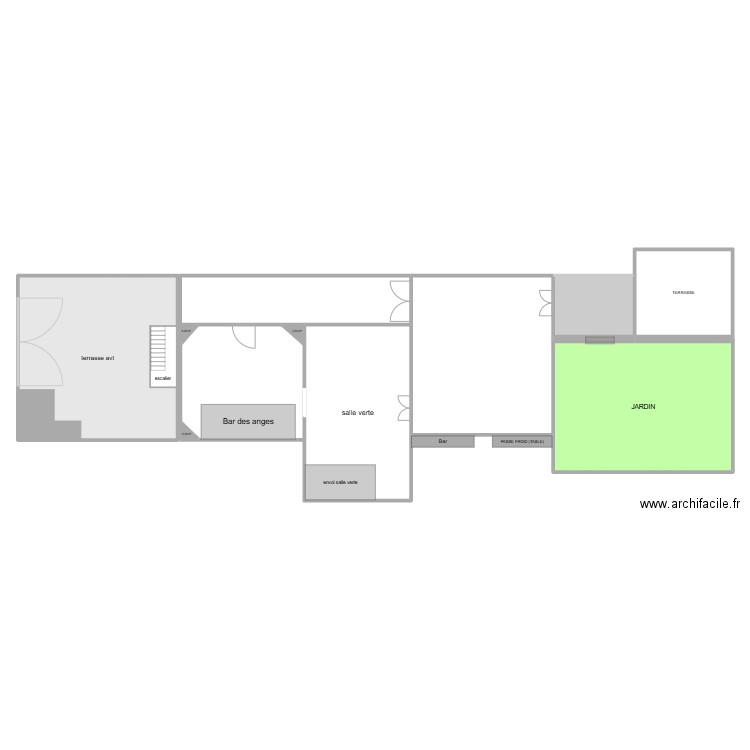 Plan Moment Vierge. Plan de 10 pièces et 377 m2