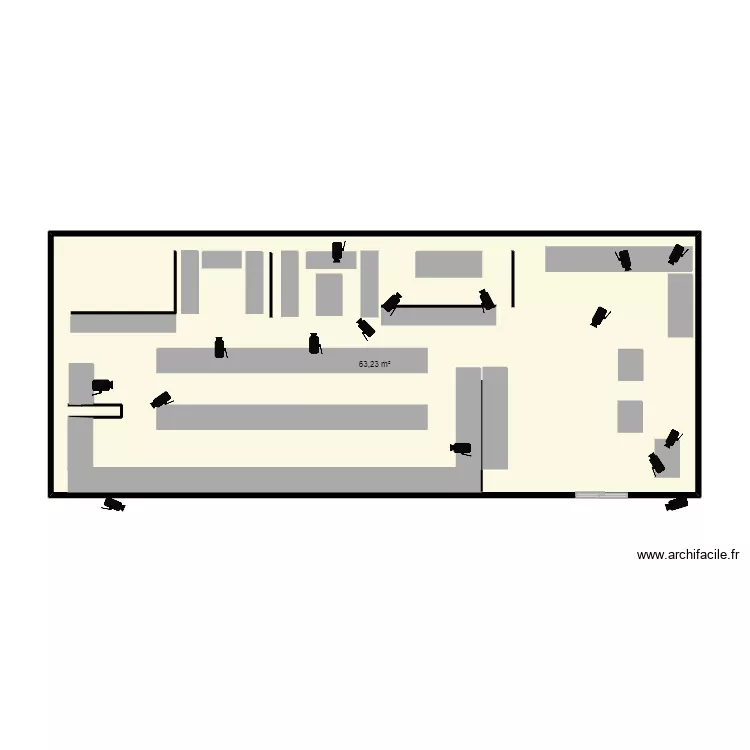MAG CHEM PLAN. Plan de 1  et 63 m²