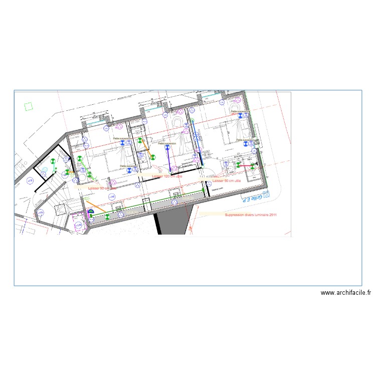 etage chambres elec 1123 v2. Plan de 0 pièce et 0 m2