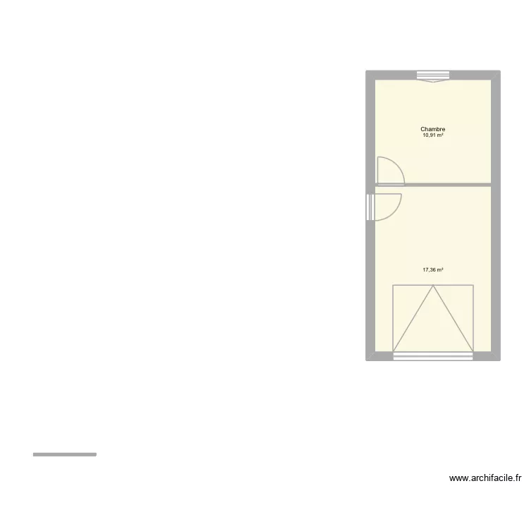 Extension garage. Plan de 2  et 28 m²