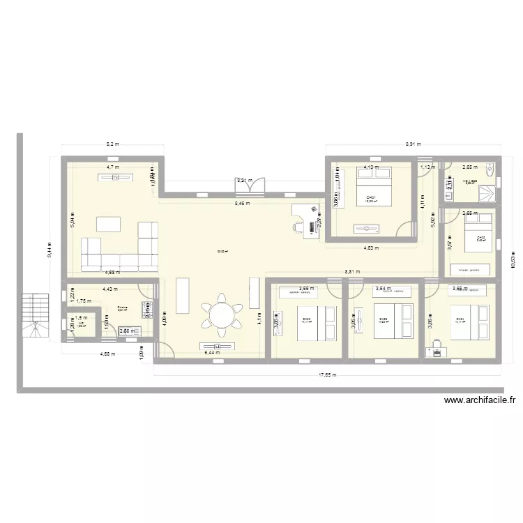 Villa_Kekem. Plan de 9 pièces et 185 m² Villa_Kekem. Plan de 9 pièces et 185 m²