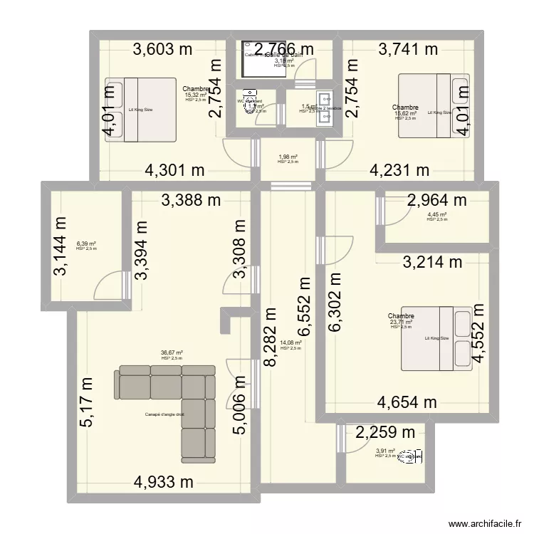 ba ka. Plan de 12 Pièces et 128 m² ba ka. Plan de 12 Pièces et 128 m²