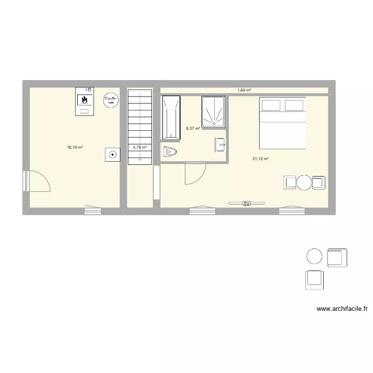 maison st hilaire nv-1. Plan de 5 et 50 m² maison st hilaire nv-1. Plan de 5 et 50 m²