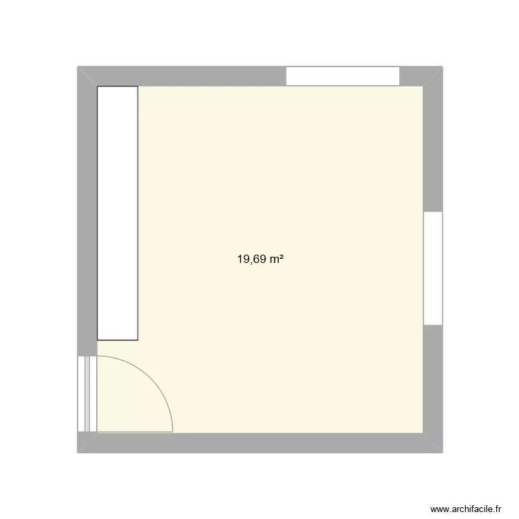 Protection Sociale. Plan de 1  et 20 m²