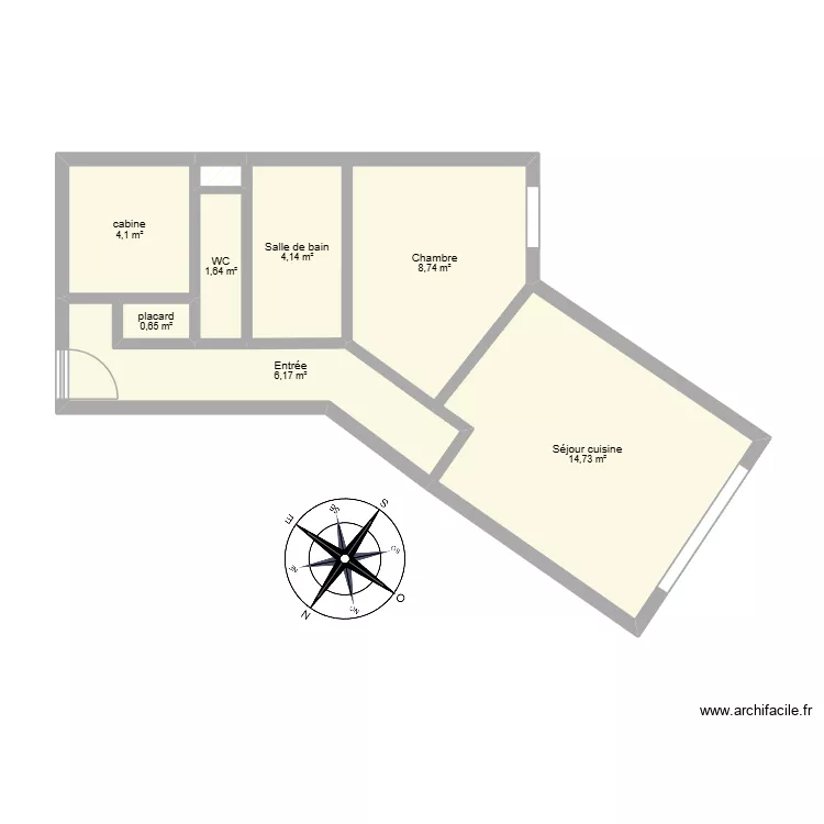 320 debreu hardelot. Plan de 8  et 40 m²