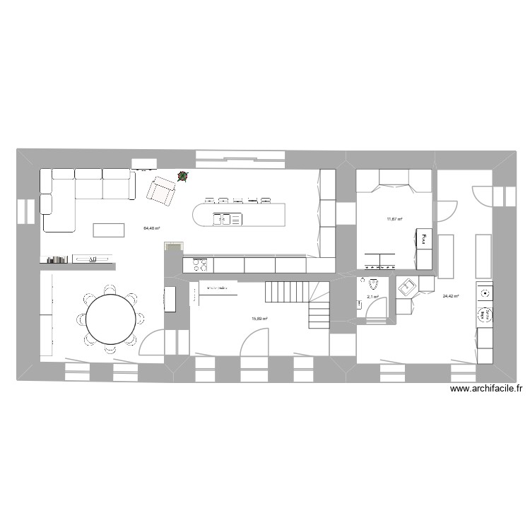 r&eacute;-de-chauss&eacute;e 2. Plan de 0 pièce et 0 m2