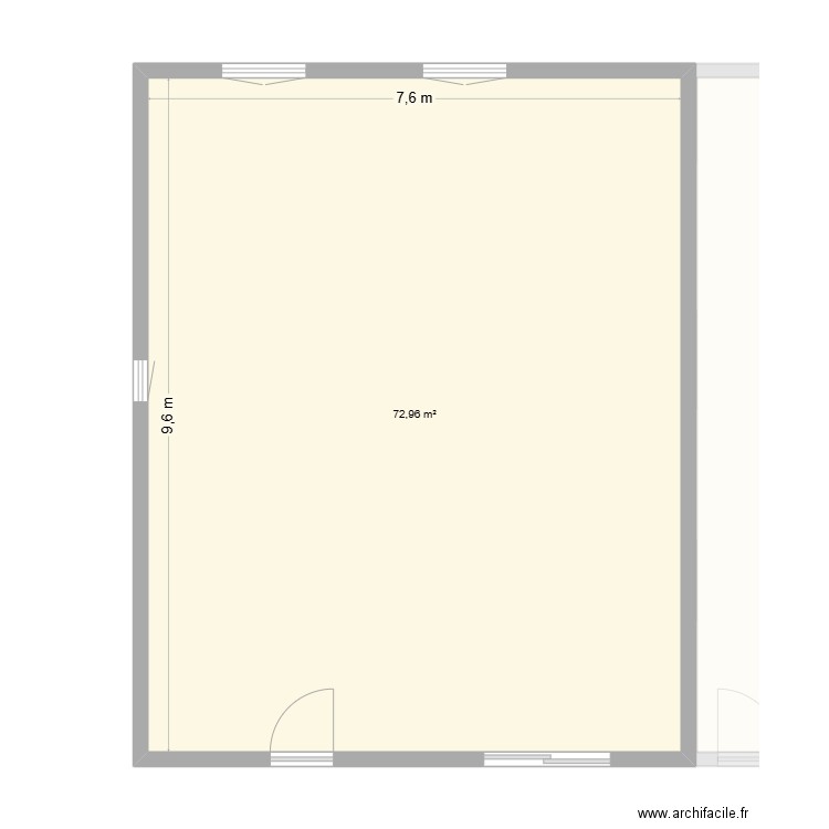 PLAN SERRIERE REEL. Plan de 3 pièces et 226 m2