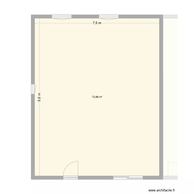 PLAN SERRIERE REEL. Plan de 