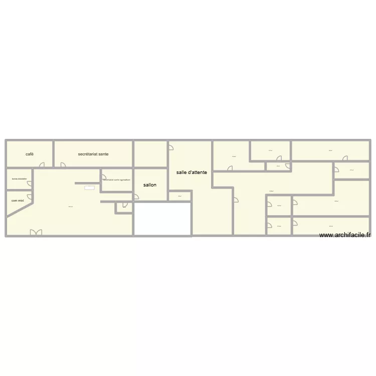 APW Le rez-de-chaussée. Plan de 21 Pièces et 887 m² APW Le rez-de-chaussée. Plan de 21 Pièces et 887 m²