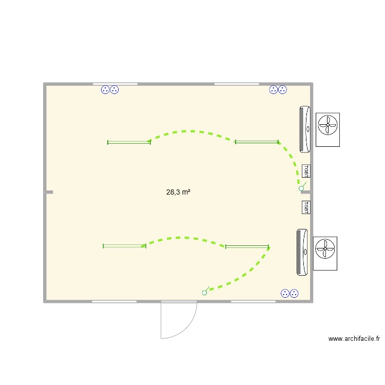 Réhab Salle de reunion. Plan de 0 pièce et 0 m2