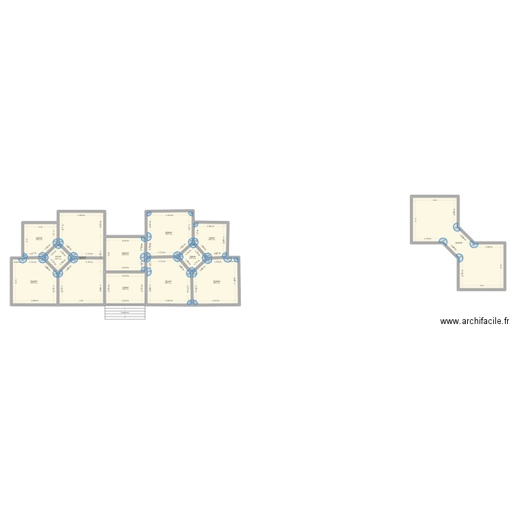 PLAN NTOUM. Plan de 12 pièces et 168 m2