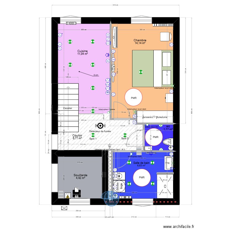 KERFRIDEN 2. Plan de 6 pièces et 45 m2