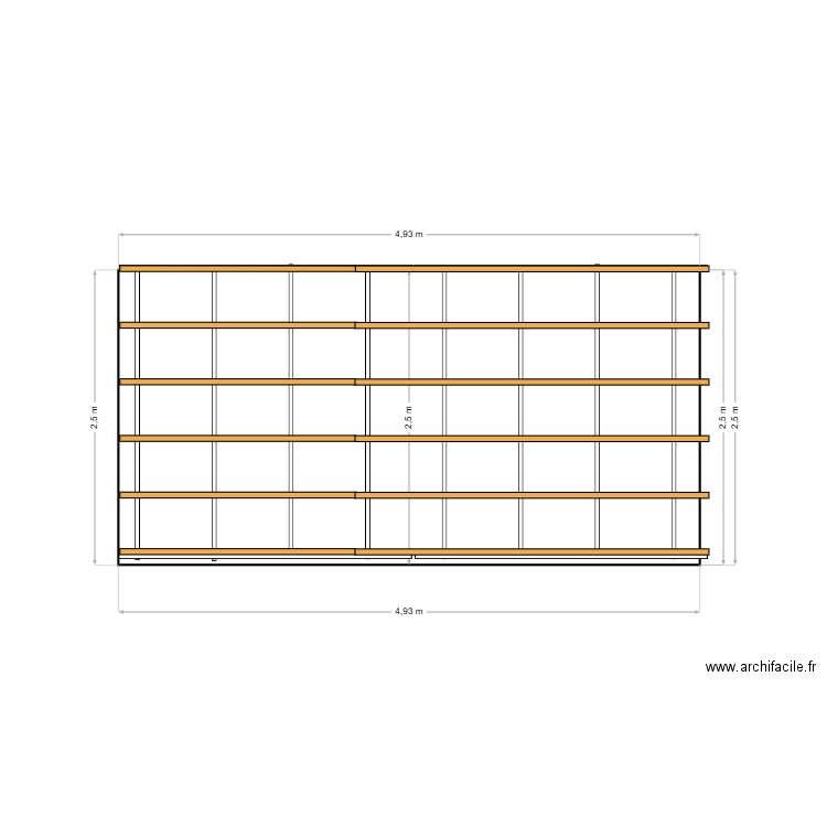 façade ouest garage. Plan de 0 pièce et 0 m2