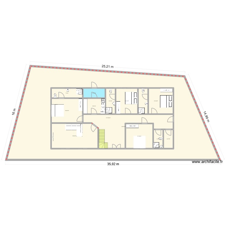 Mor Sidibougou RDC. Plan de 0 pièce et 0 m2