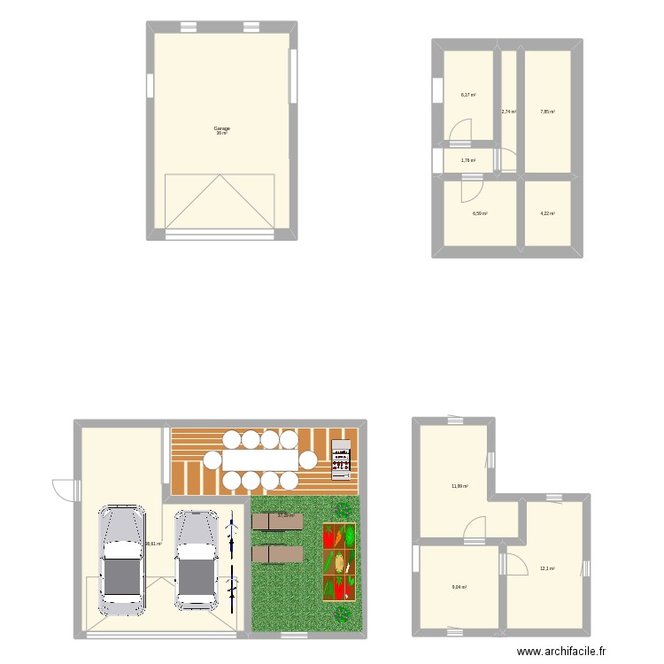 garagesqkhdkjsqhdkjsqhd. Plan de 12 pièces et 172 m2