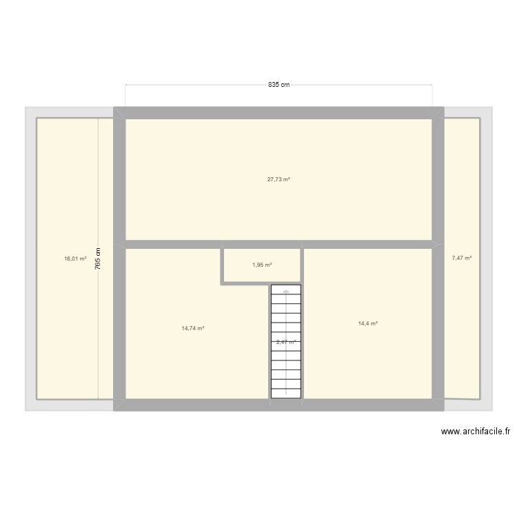 Rivière. Plan de 16 pièces et 191 m2