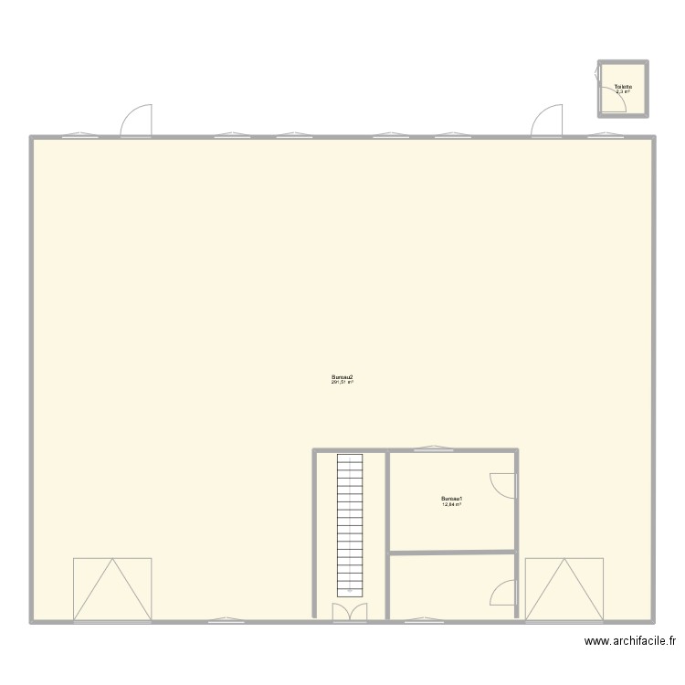 Plan Ayox. Plan de 4 pièces et 361 m2