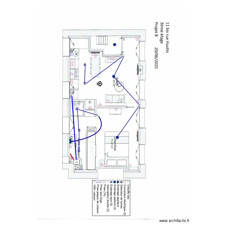 11 BIS HUSTIN. Plan de 0 pièce et 0 m2
