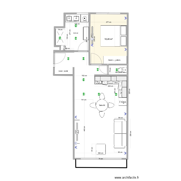 Boulogne V12 avec cuisine. Plan de 0 pièce et 0 m2
