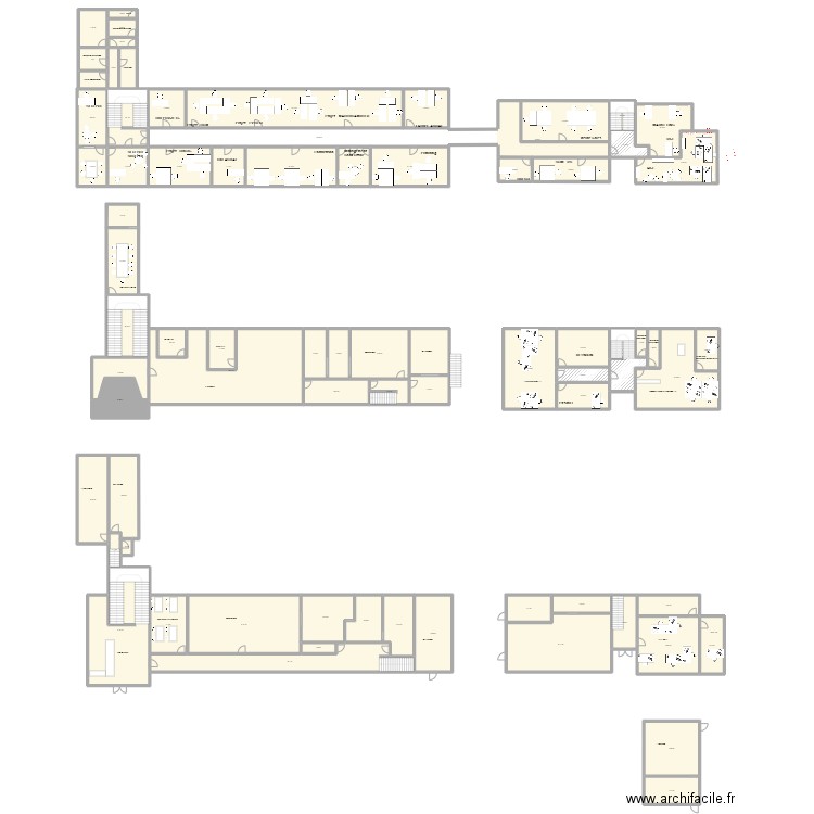 Plan Mersch TEST. Plan de 78 pièces et 1769 m2