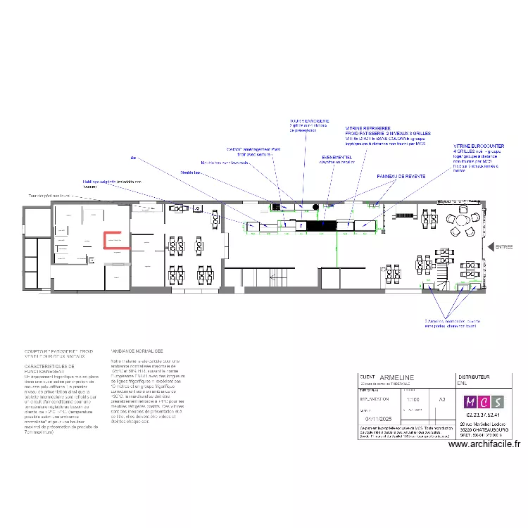 thiberville. Plan de 