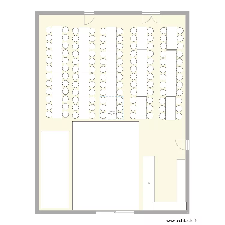 Salle Mariage Ligne ss tm. Plan de 