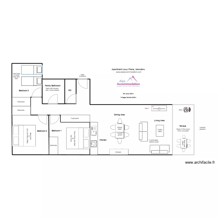 Joux Plane Apt. Plan de 0 pièce et 0 m2